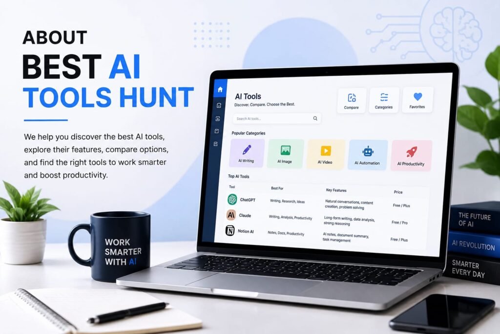 Best AI Tools Hunt website for discovering and comparing AI tools
