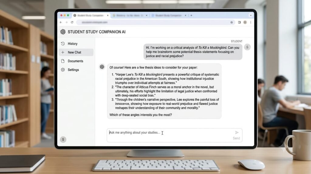 ChatGPT interface for students