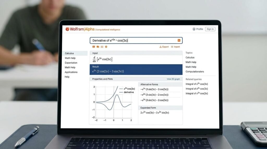 Wolfram Alpha interface for students