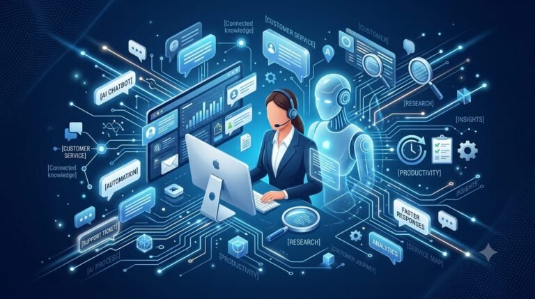 AI and Customer Service with AI assistants and human support