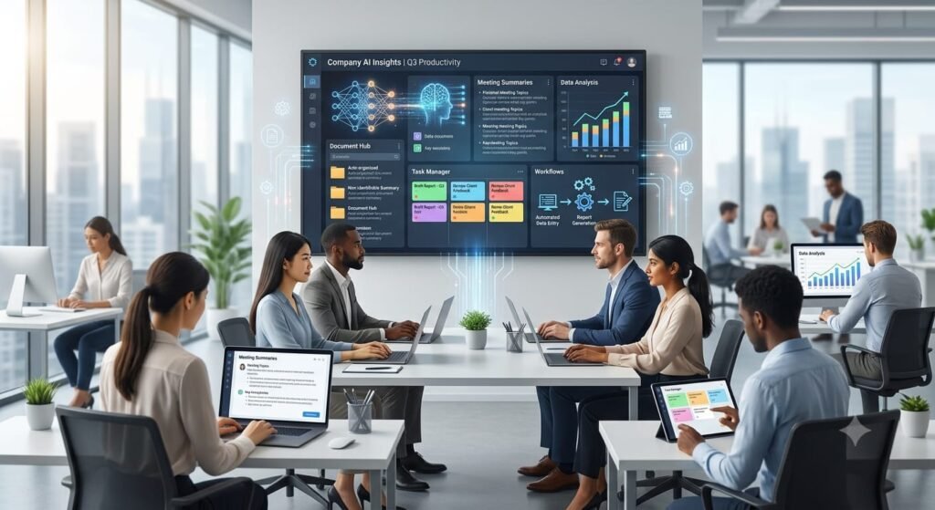 AI helping businesses manage tasks, analyze data and automate routine workflows