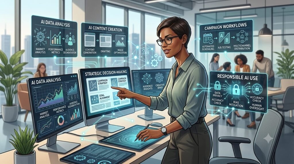 Human oversight of AI marketing tools