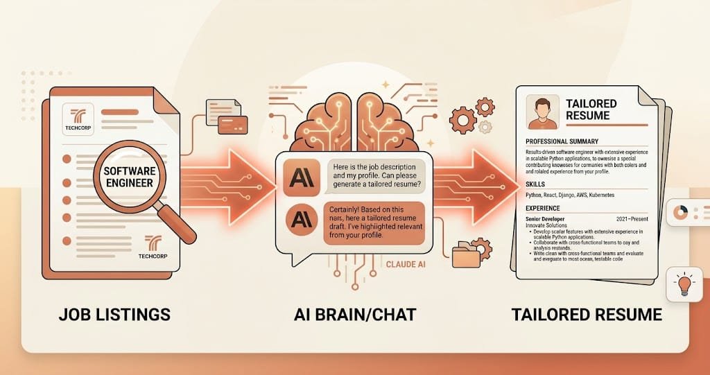 automated job applicaation workflow with Claude AI