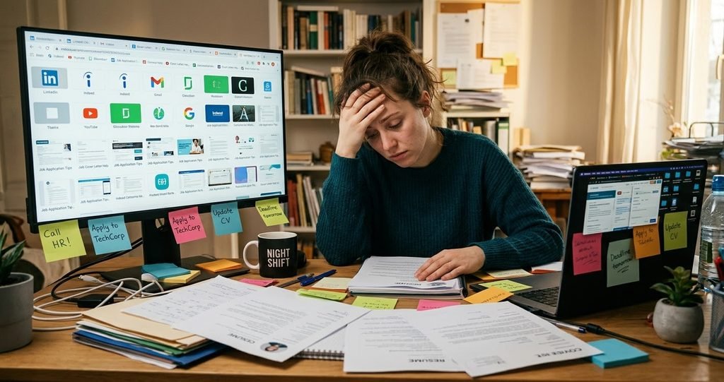 job search overwhelm before automation
