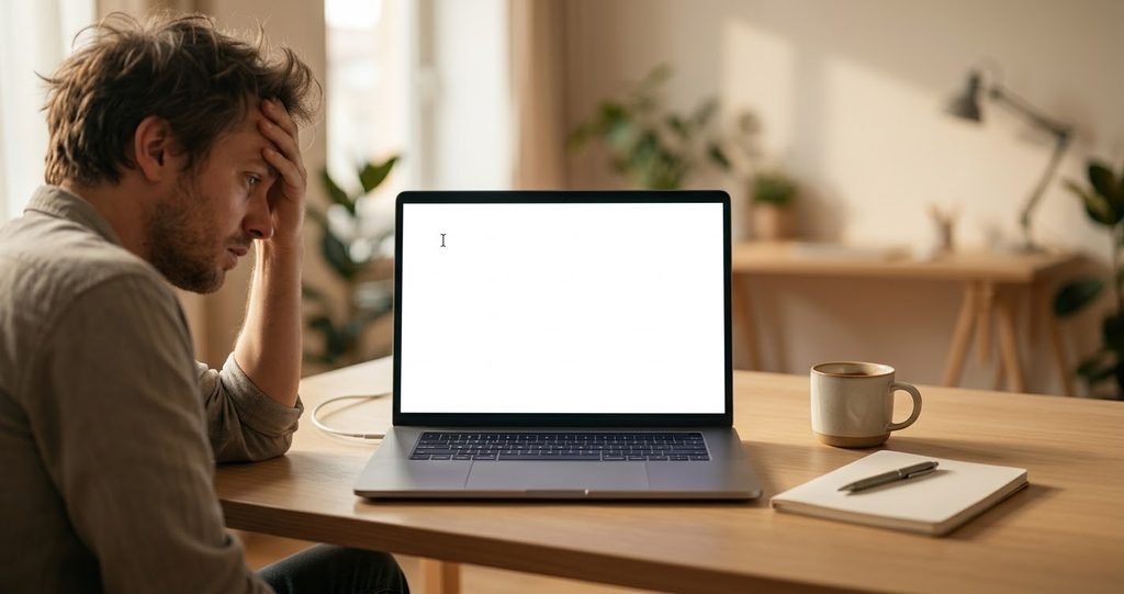 Blank Notion page overwhelm before automation