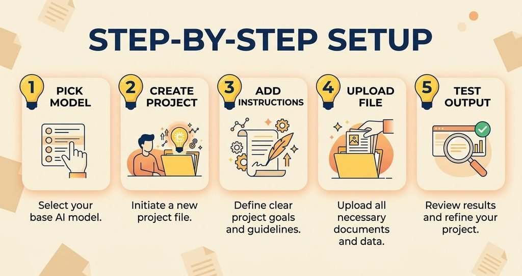 five steps to set up a Claude Project